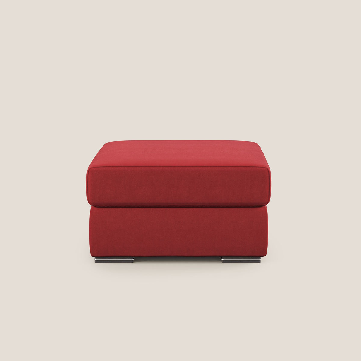 Sun pouf apribile contenitore in microfibra smacchiabile T11 rosso - divitt.sbs