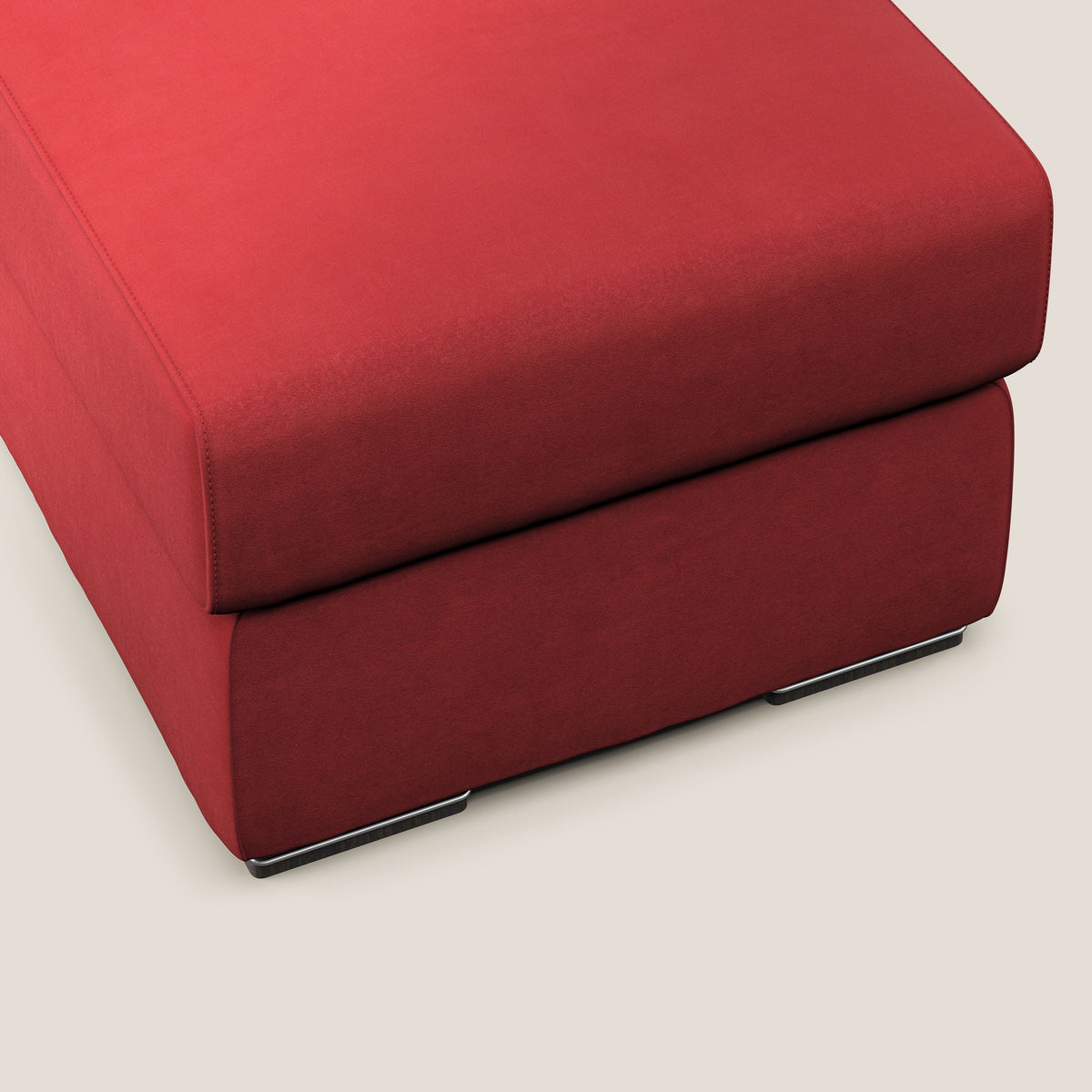Sun pouf apribile contenitore in microfibra smacchiabile T11 rosso - divitt.sbs