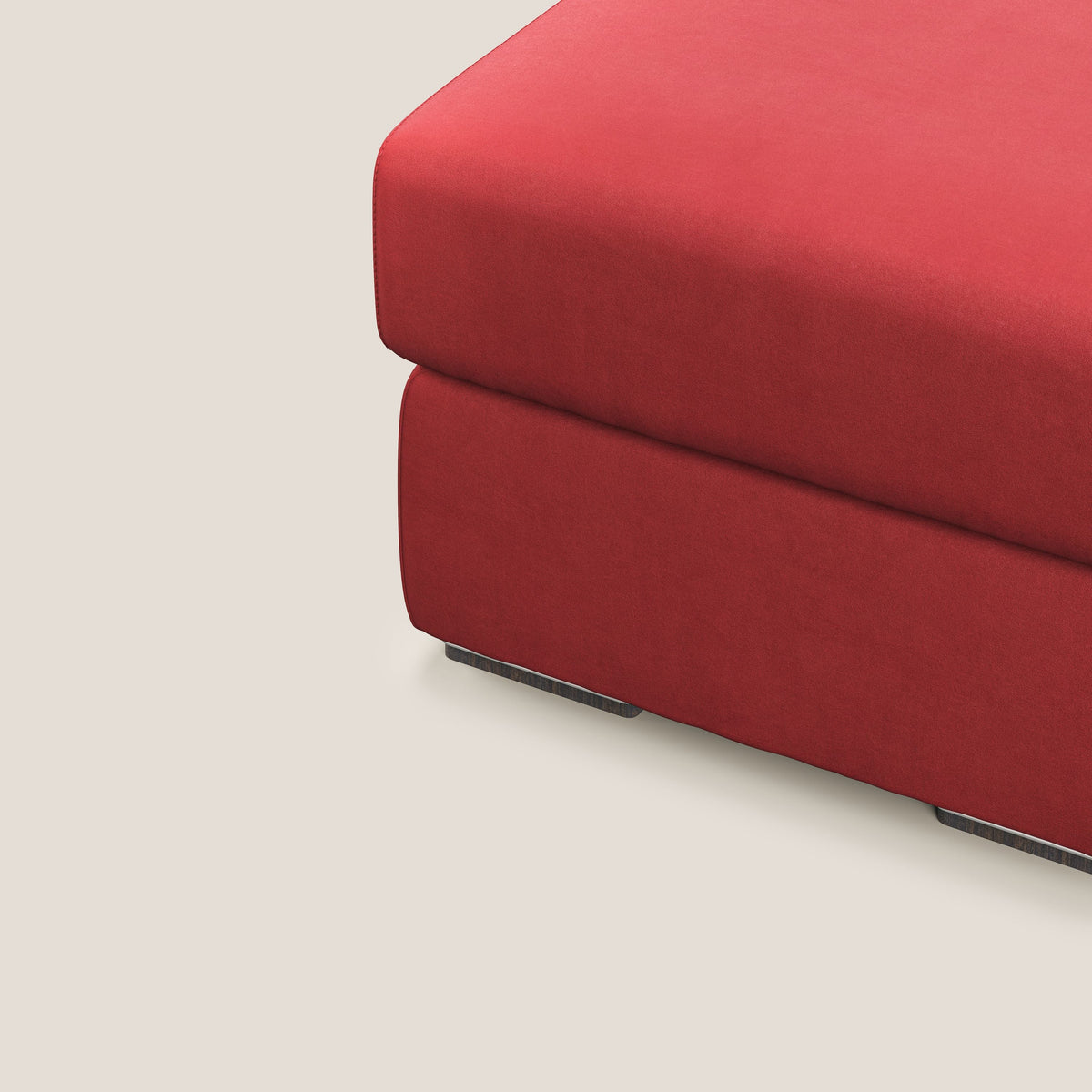 Sun pouf apribile contenitore in microfibra smacchiabile T11 rosso - divitt.sbs