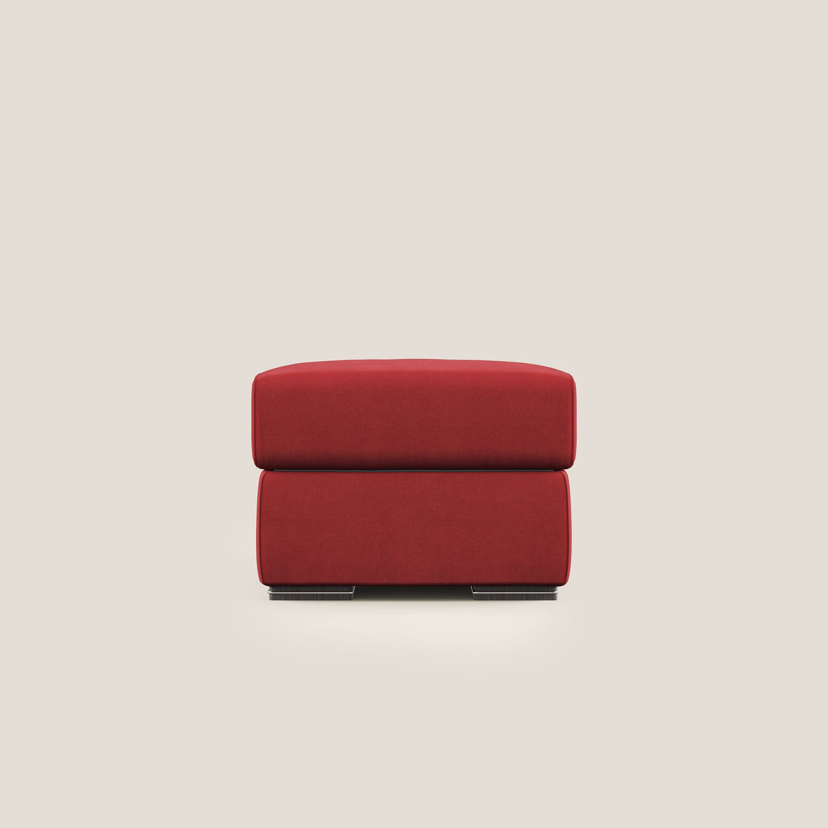 Sun pouf apribile contenitore in microfibra smacchiabile T11 rosso - divitt.sbs