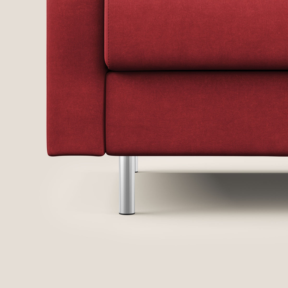 Megan divano letto matrimoniale in microfibra smacchiabile T11 rosso - divitt.sbs
