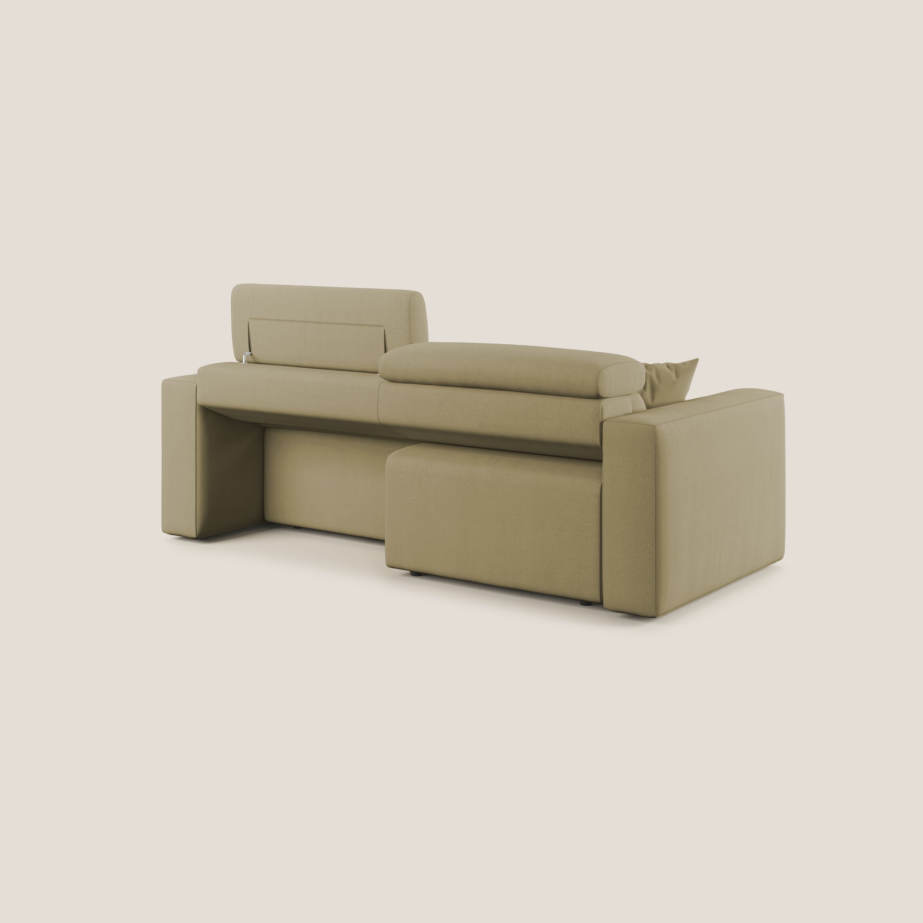 Orwell divano con seduta estraibile in microfibra smacchiabile T11 beige - divitt.sbs