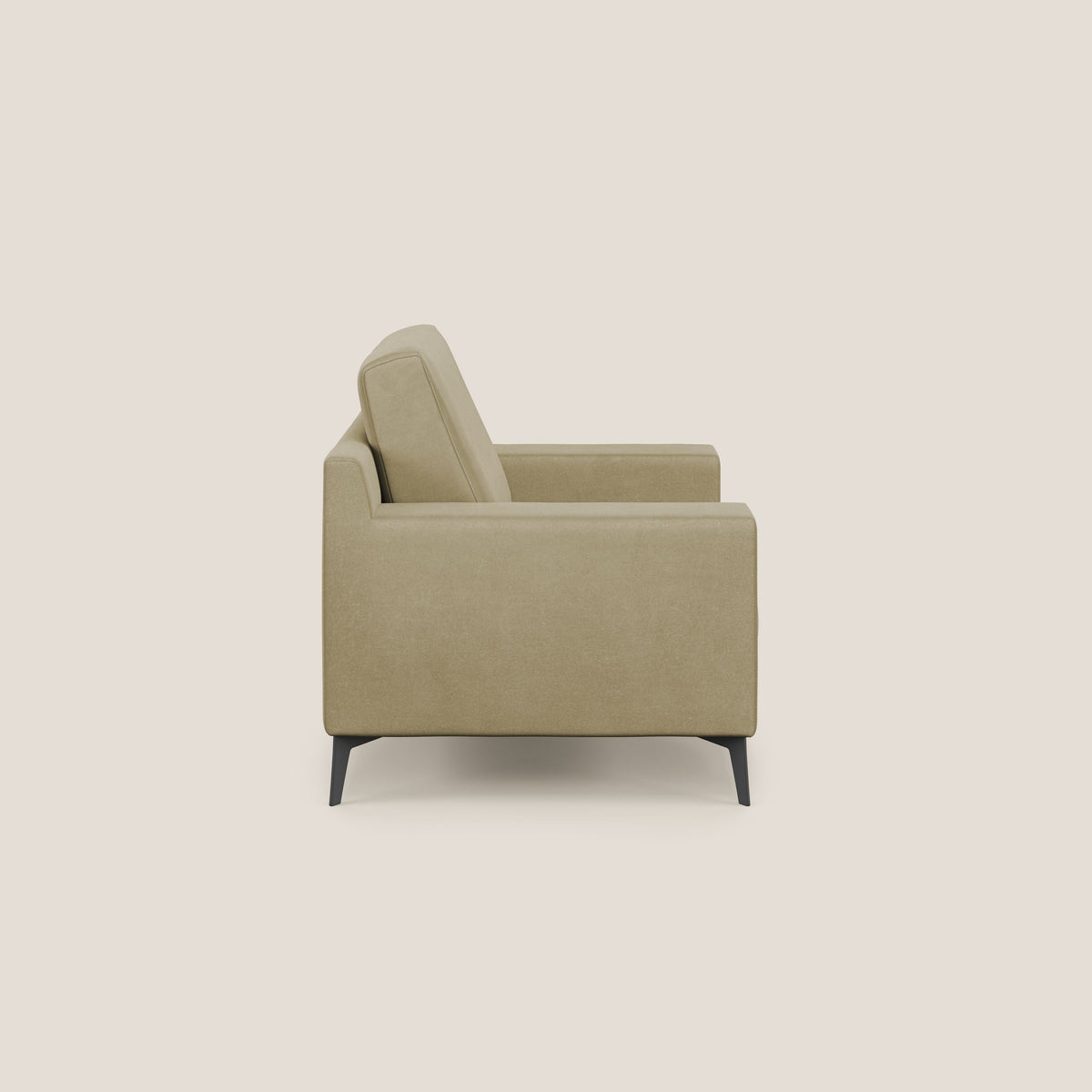 Prestige poltroncina moderna in microfibra smacchiabile T11 beige - divitt.sbs