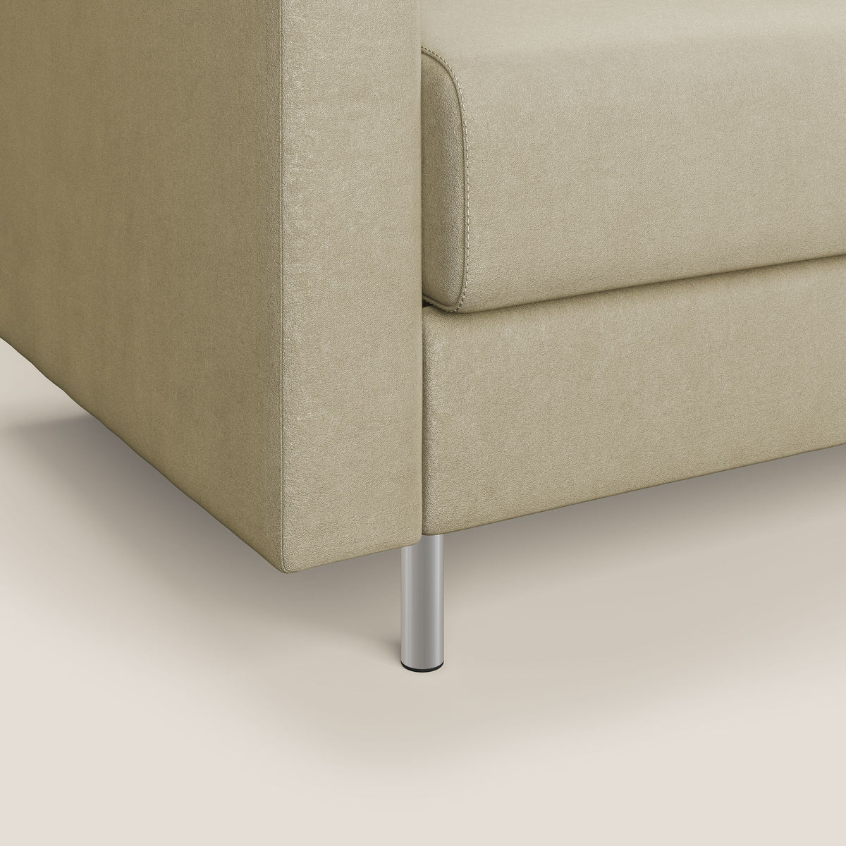Megan poltrona letto in microfibra smacchiabile T11 beige - divitt.sbs
