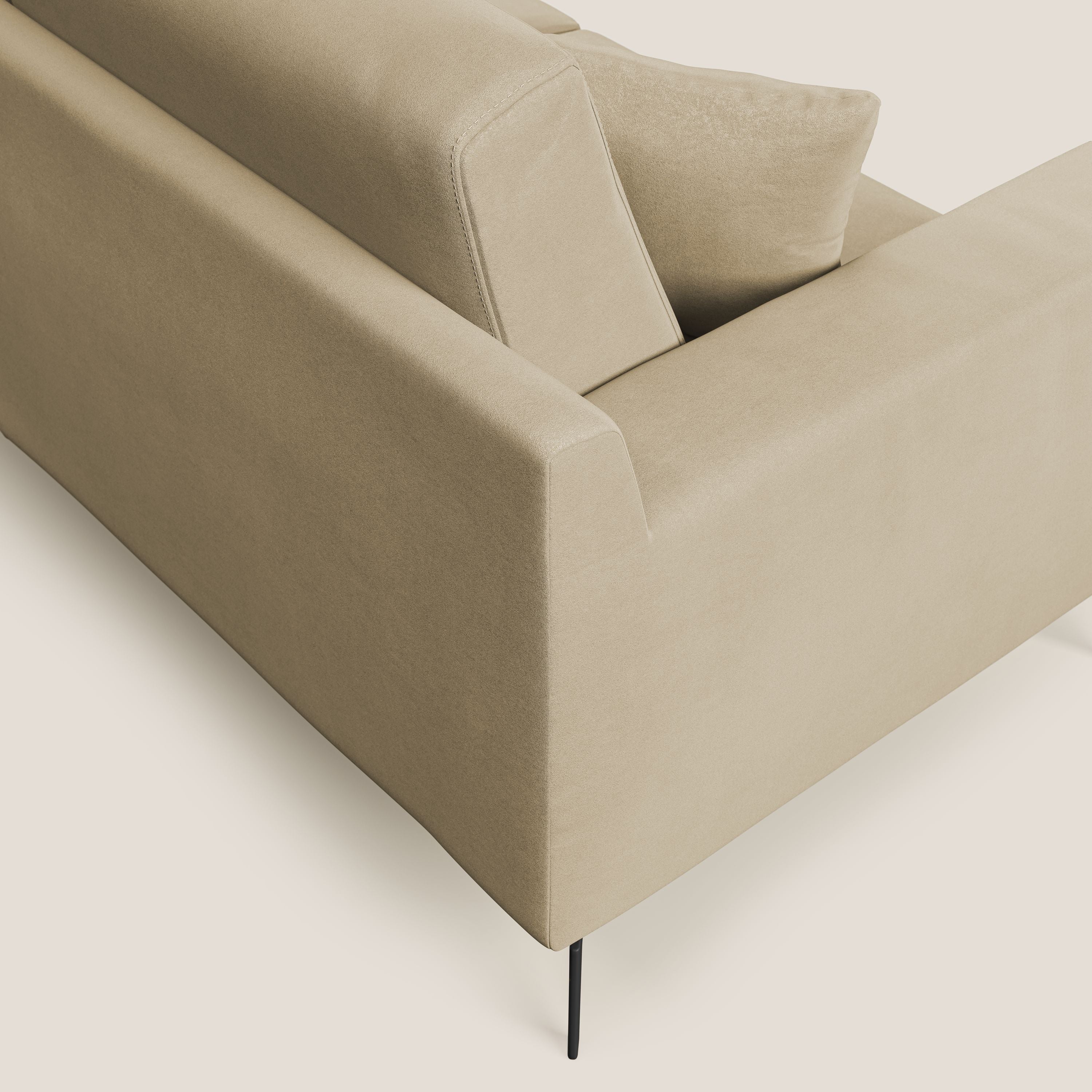 Prestige divano moderno in microfibra smacchiabile T11 beige - divitt.sbs