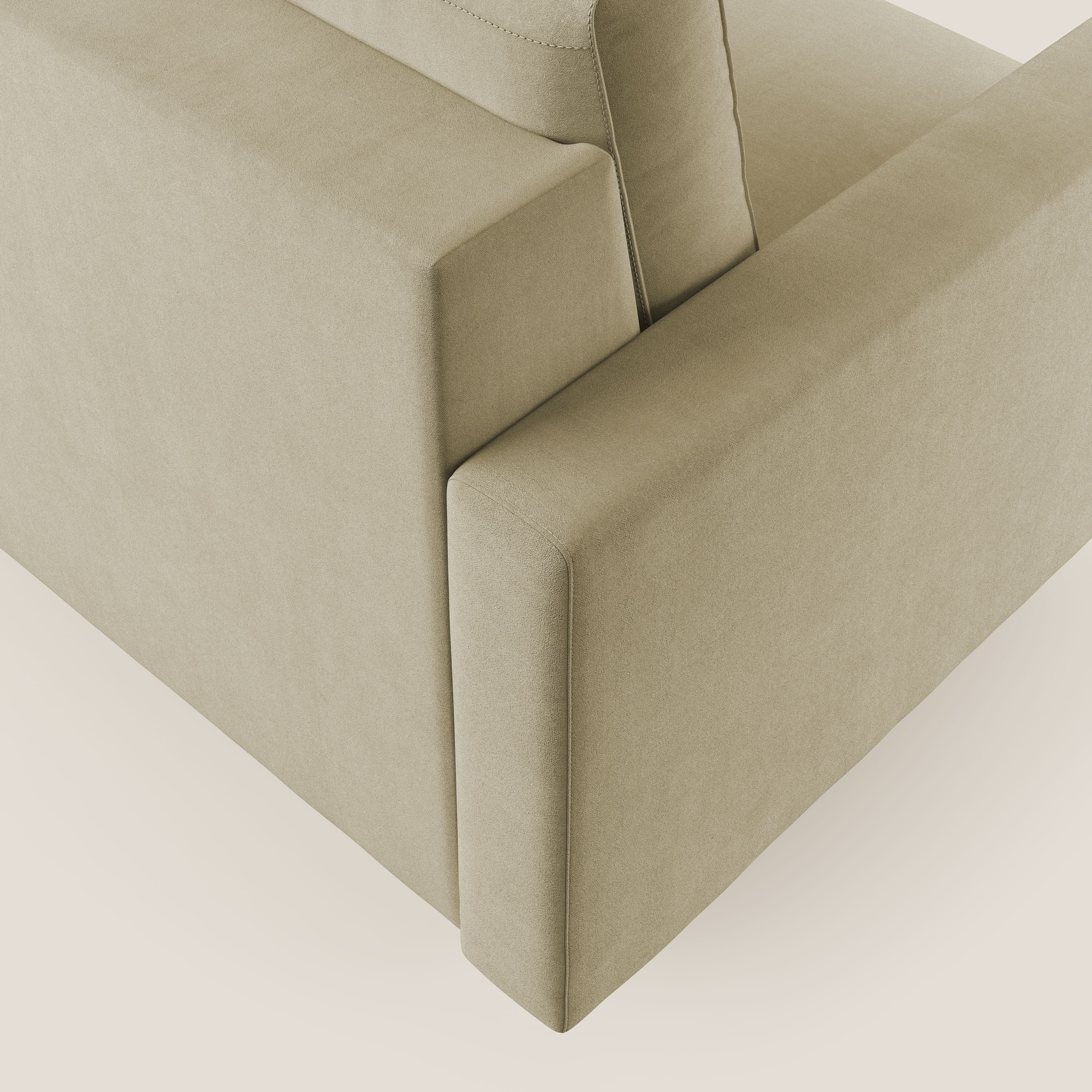 Megan poltrona letto in microfibra smacchiabile T11 beige - divitt.sbs