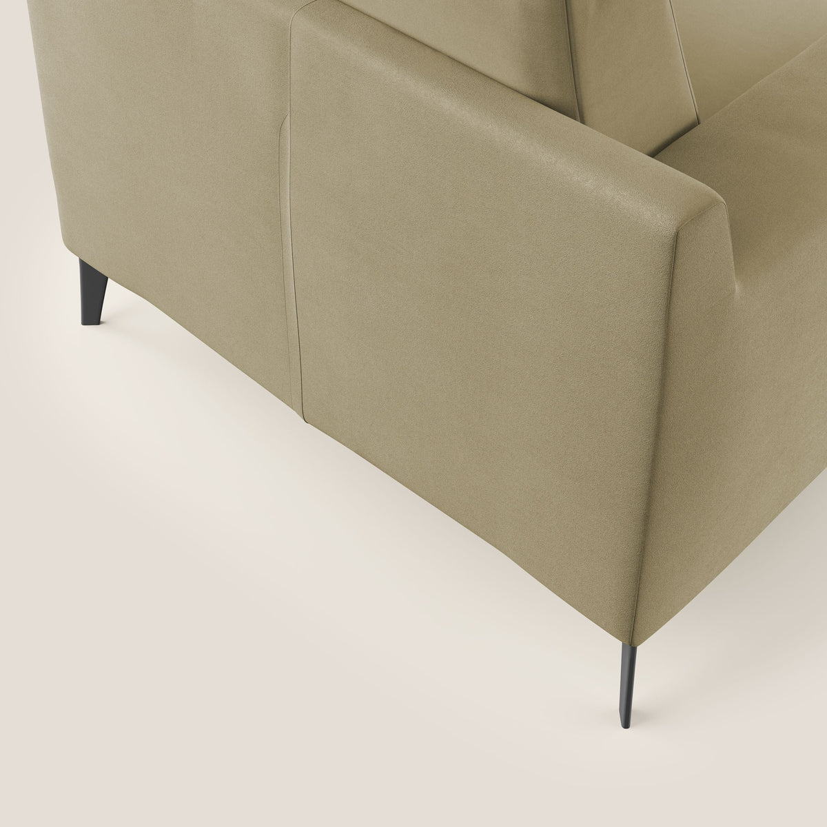 Prestige poltroncina moderna in microfibra smacchiabile T11 beige - divitt.sbs