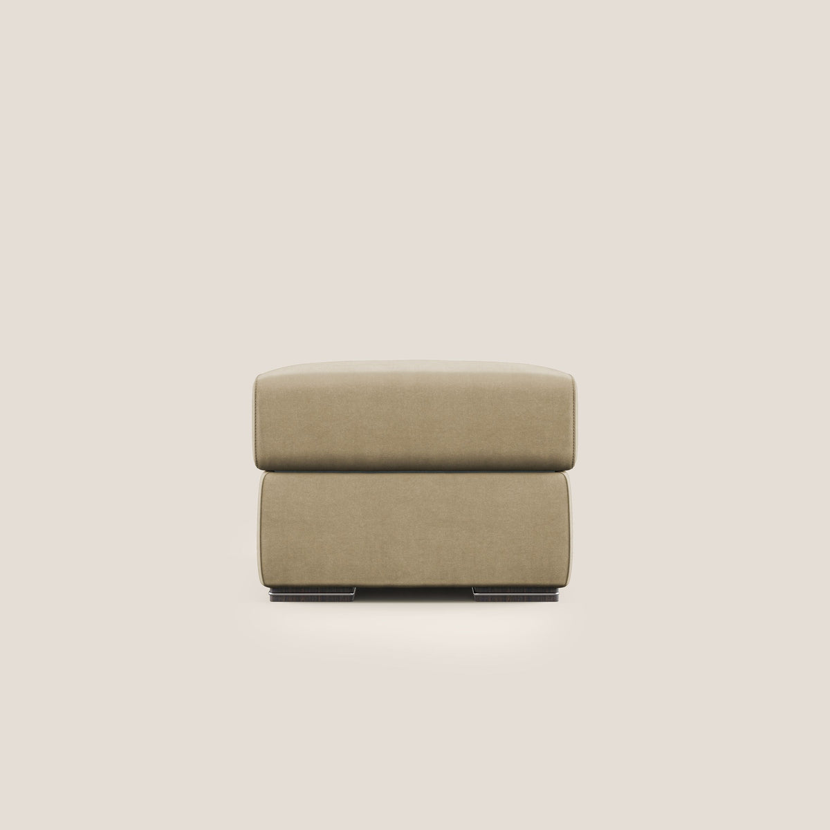 Sun pouf apribile contenitore in microfibra smacchiabile T11 beige - divitt.sbs