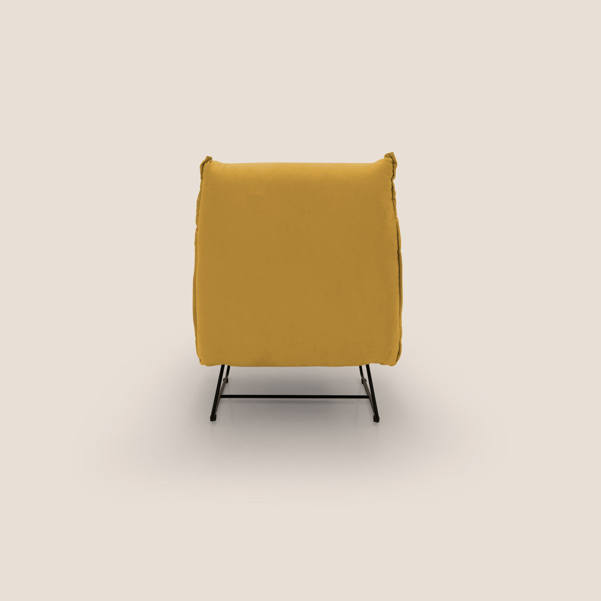 Tessa Poltroncina dal design moderno in morbida microfibra smacchiabile T11 giallo - divitt.sbs