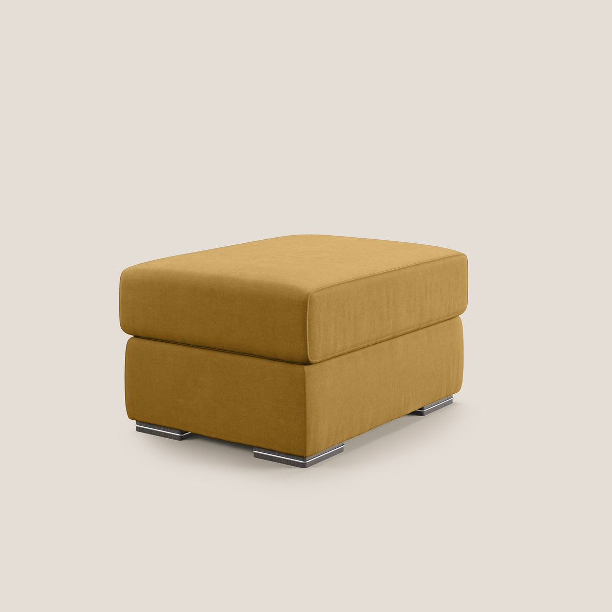 Sun pouf apribile contenitore in microfibra smacchiabile T11 giallo - divitt.sbs