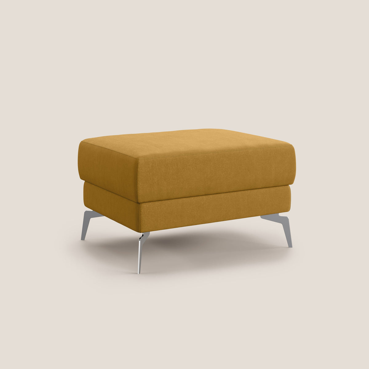 Star Pouf con piedini alti in microfibra impermeabile T11 giallo - divitt.sbs