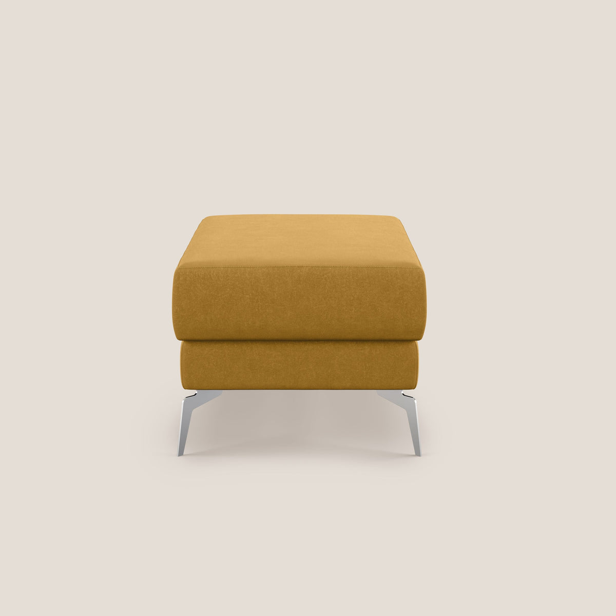 Star Pouf con piedini alti in microfibra impermeabile T11 giallo - divitt.sbs