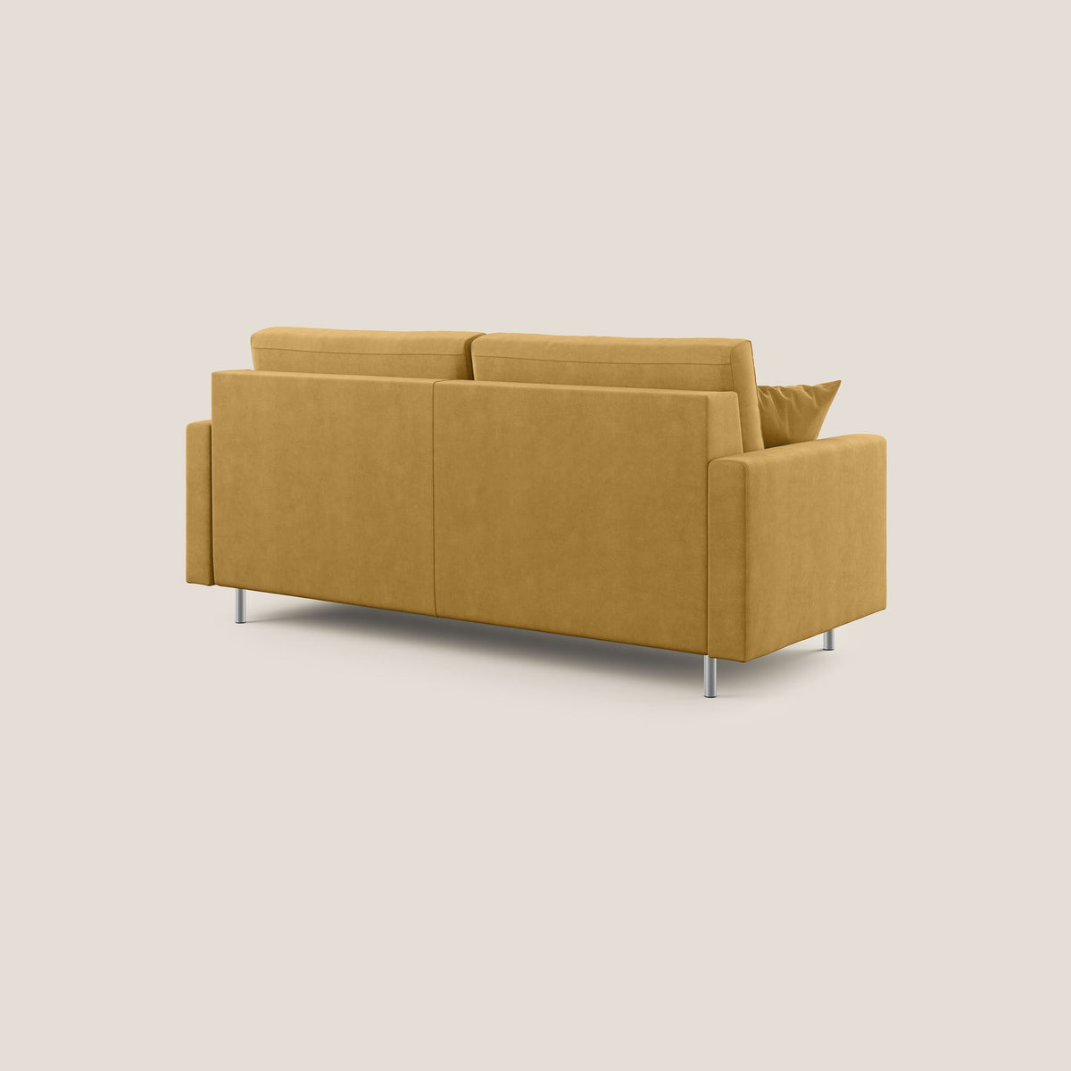 Megan divano letto matrimoniale in microfibra smacchiabile T11 giallo - divitt.sbs