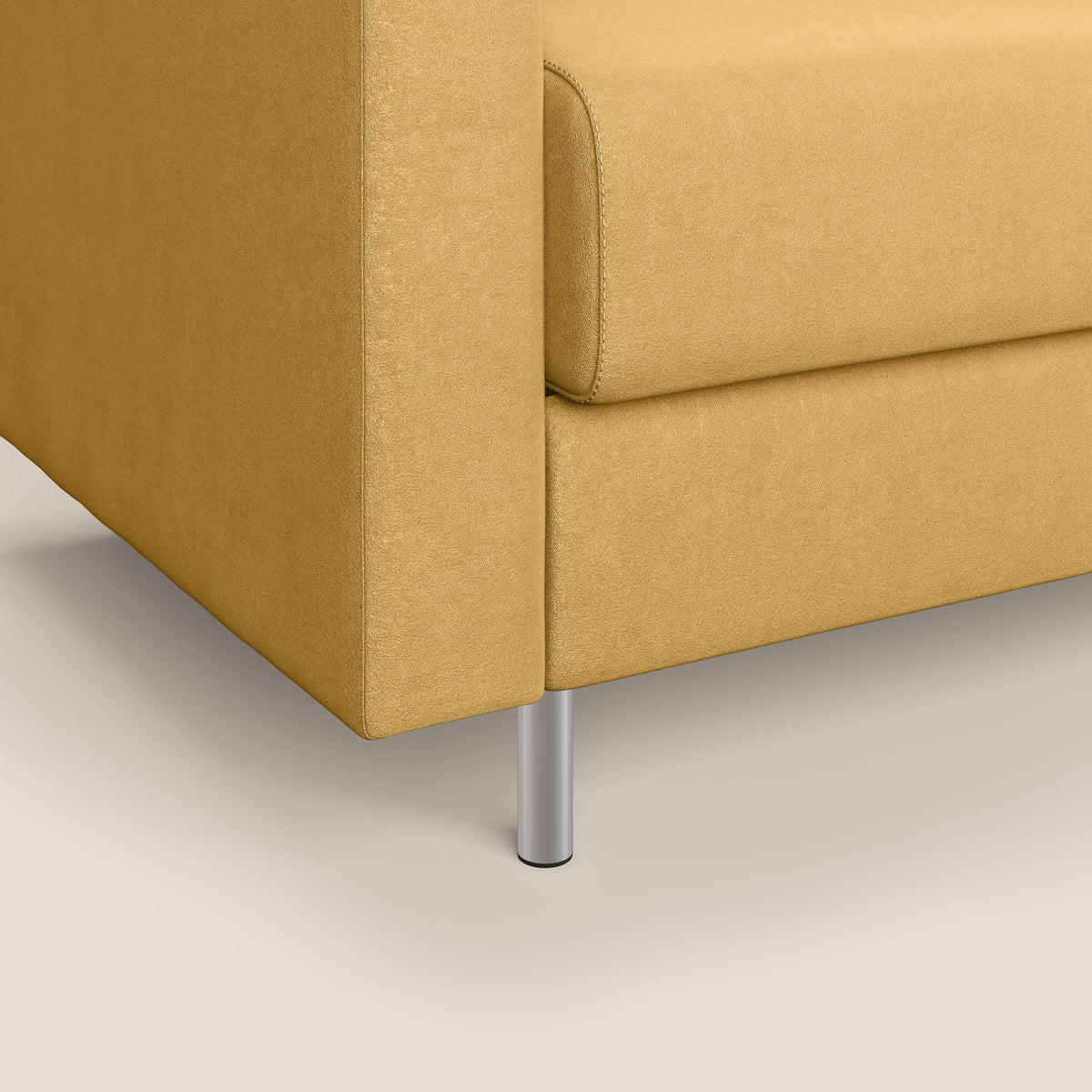 Megan poltrona letto in microfibra smacchiabile T11 giallo - divitt.sbs
