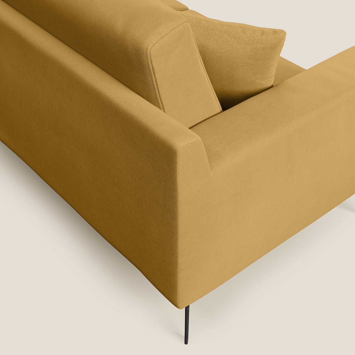 Prestige divano moderno in microfibra smacchiabile T11 giallo - divitt.sbs