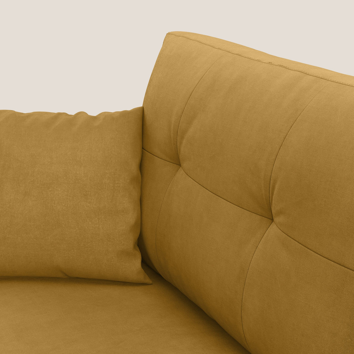 Megan divano letto matrimoniale in microfibra smacchiabile T11 giallo - divitt.sbs