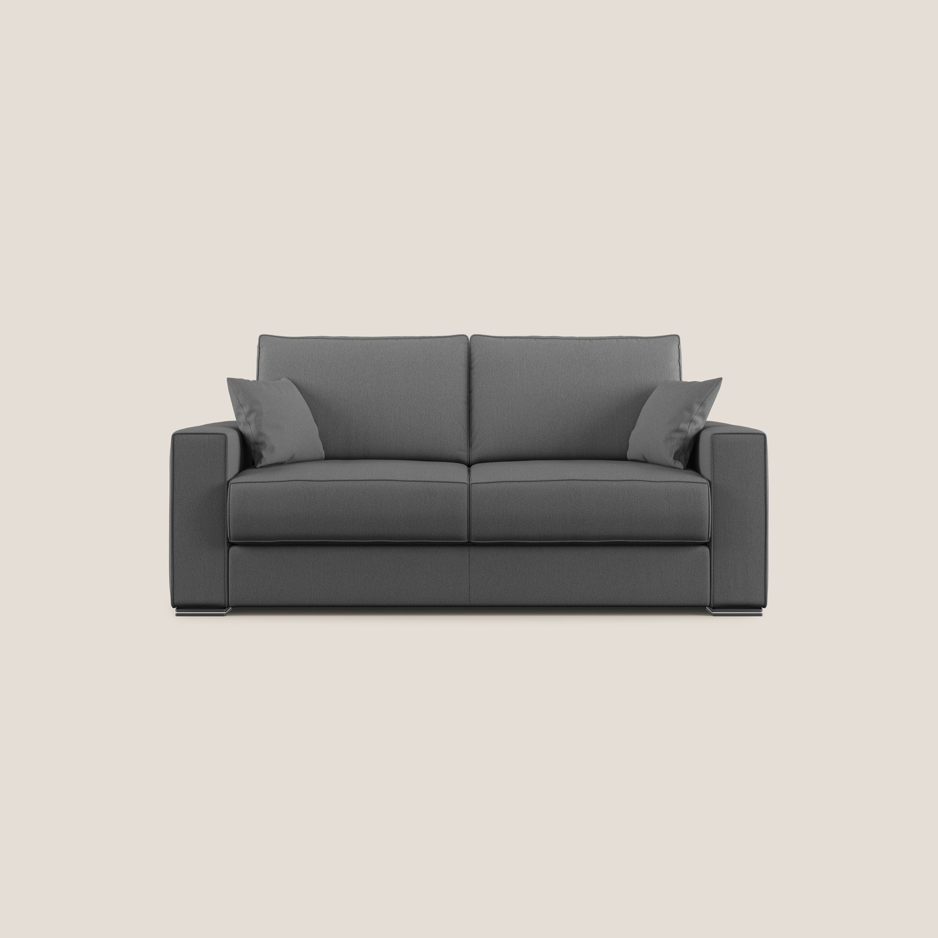Dream Divano letto moderno dai morbidi cuscini in tessuto smacchiabile T05 antracite - divitt.sbs
