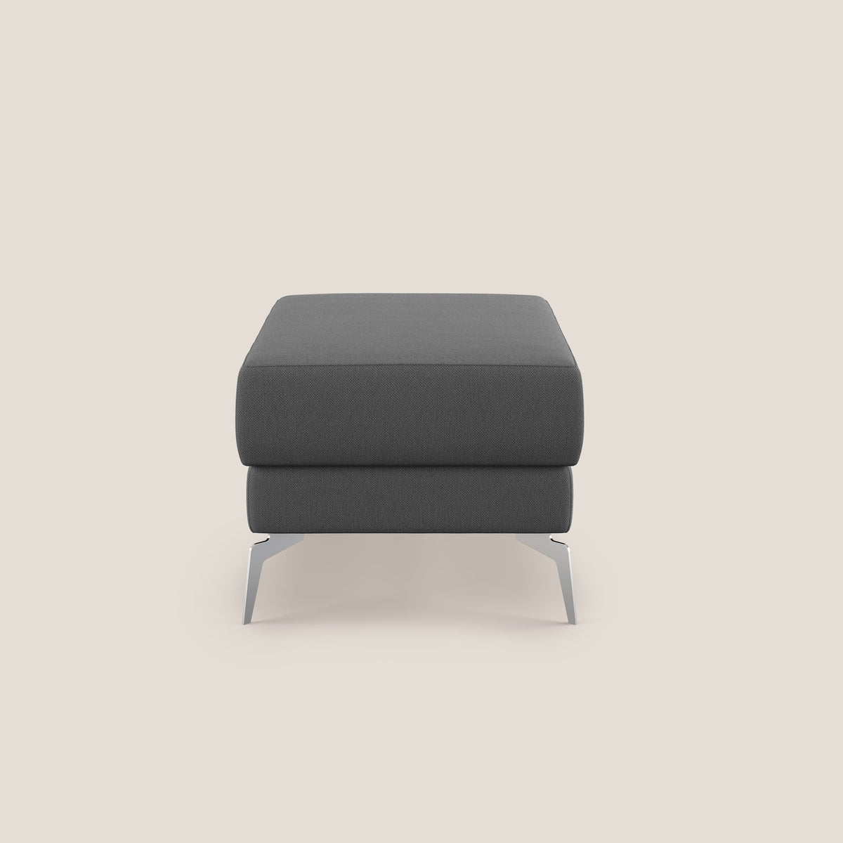 Star Pouf con piedini alti in tessuto smacchiabile T05 antracite - divitt.sbs