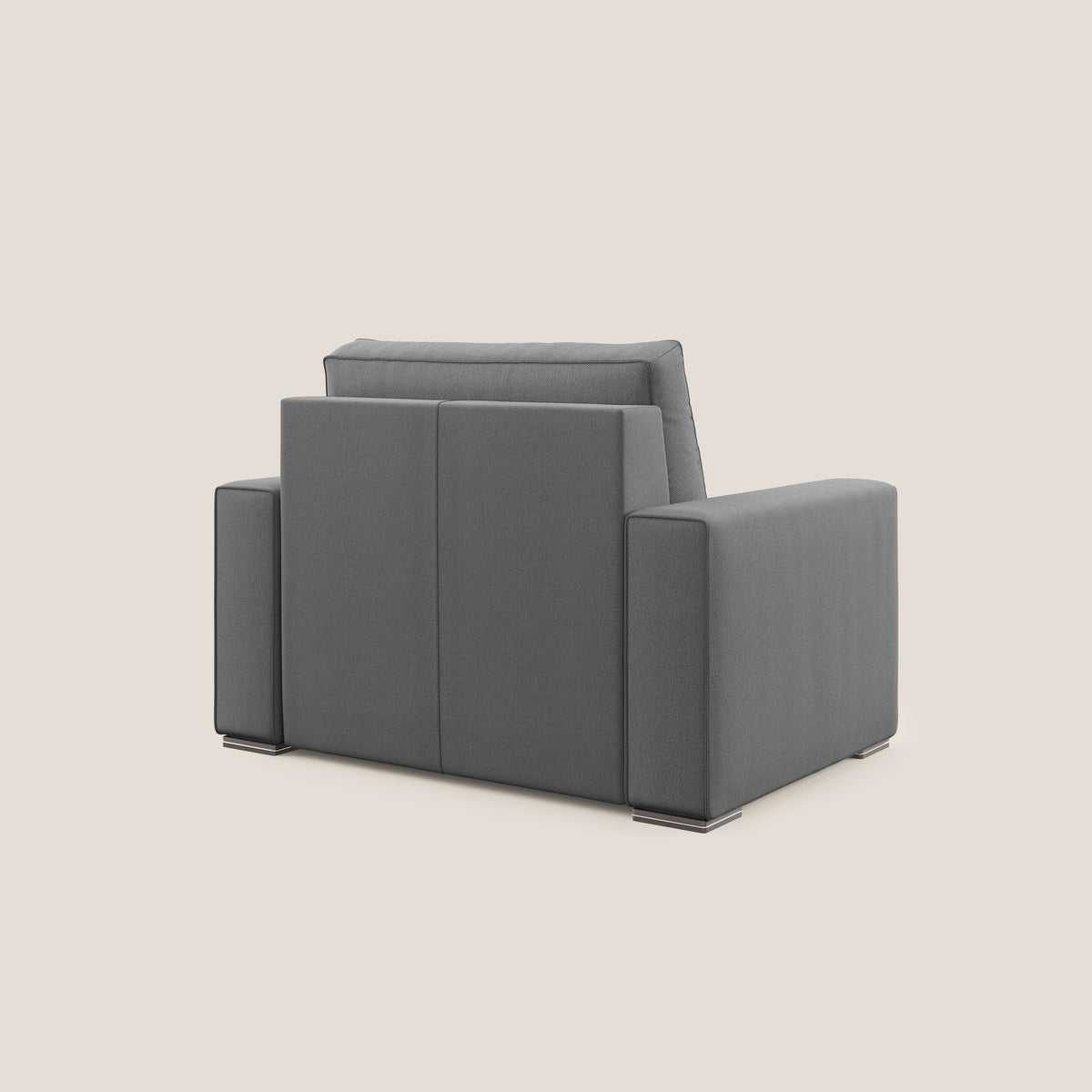 Dream poltrona letto in tessuto smacchiabile T05 antracite - divitt.sbs