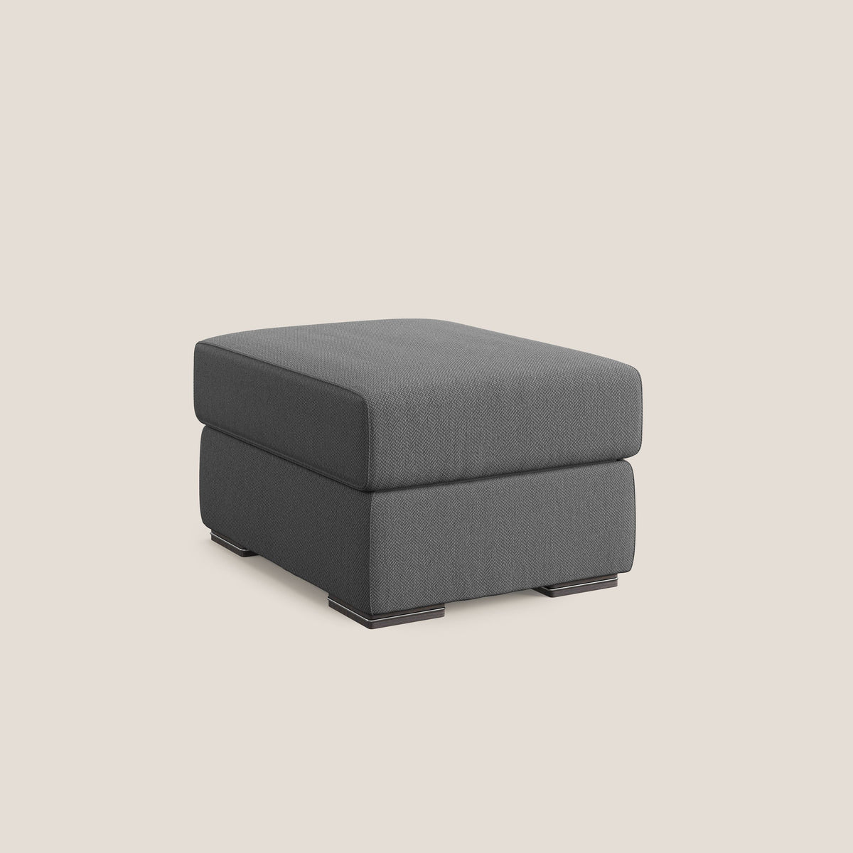 Sun pouf apribile contenitore in tessuto smacchiabile ad acqua T05 antracite - divitt.sbs