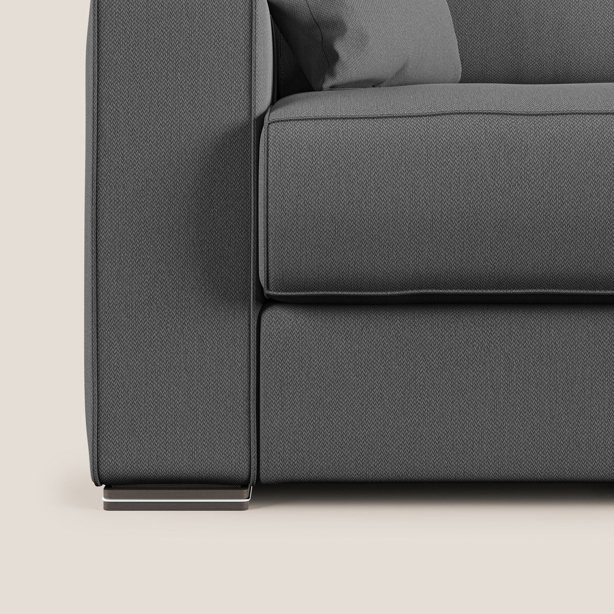 Dream Divano letto angolare in tessuto smacchiabile T05 antracite - divitt.sbs