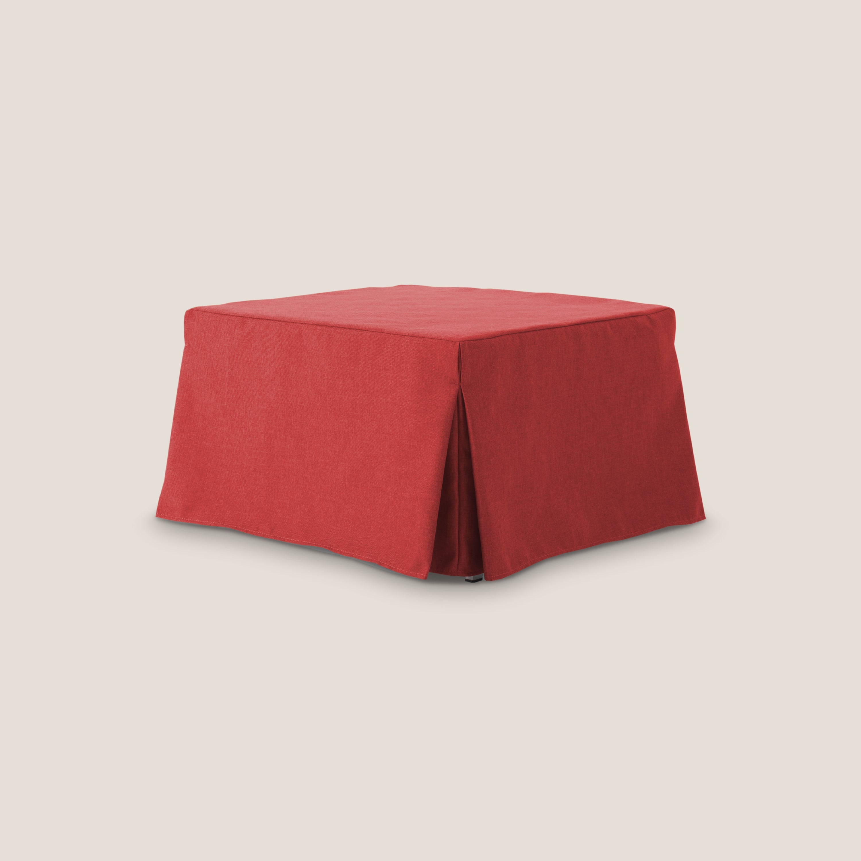 TIP-TOP Pouf LETTO in TESSUTO impermeabile T13 rosso - divitt.sbs