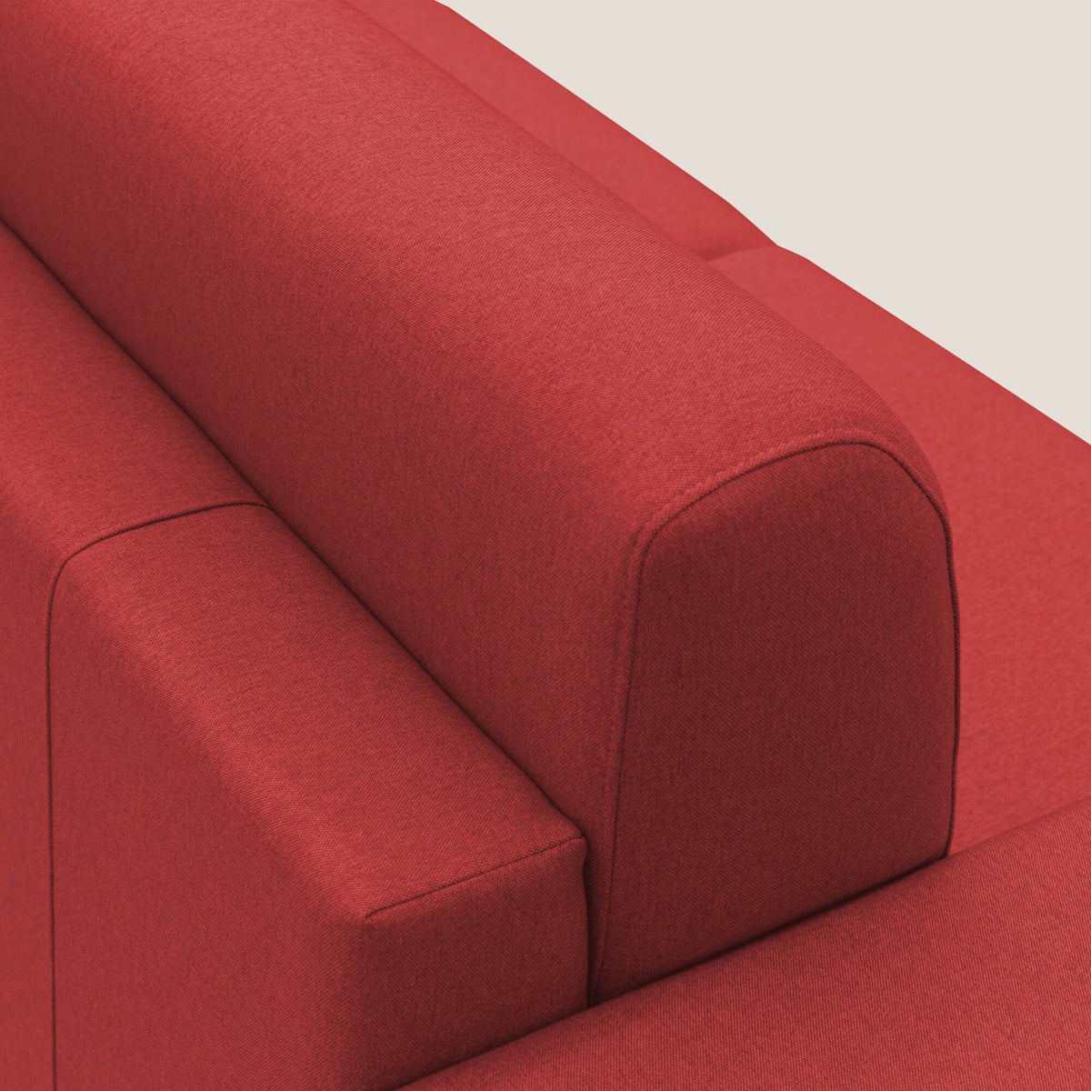 Chris Divano letto matrimoniale in tessuto impermeabile T13 rosso - divitt.sbs