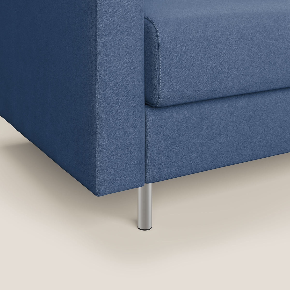 Megan poltrona letto in microfibra smacchiabile T11 blu - divitt.sbs