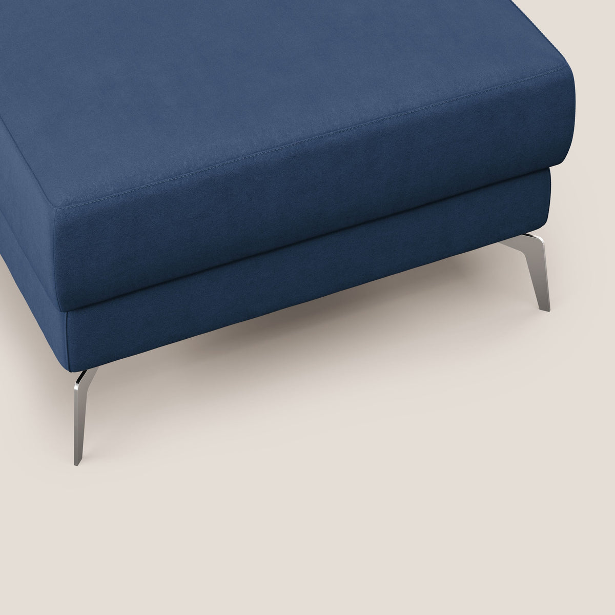 Star Pouf con piedini alti in microfibra impermeabile T11 blu - divitt.sbs