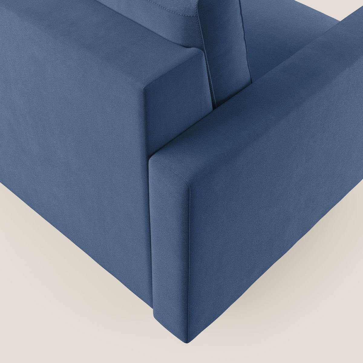 Megan poltrona letto in microfibra smacchiabile T11 blu - divitt.sbs