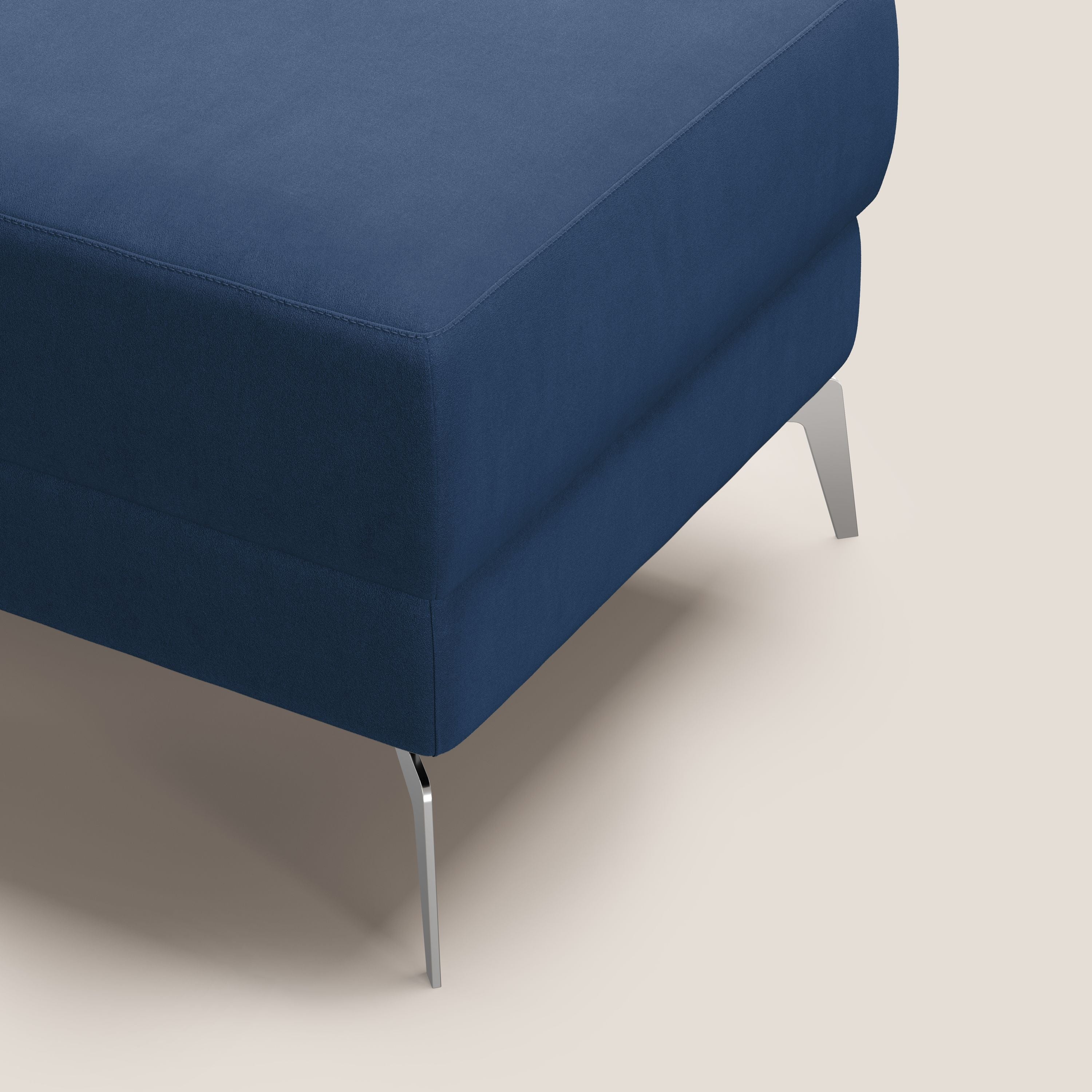 Star Pouf con piedini alti in microfibra impermeabile T11 blu - divitt.sbs