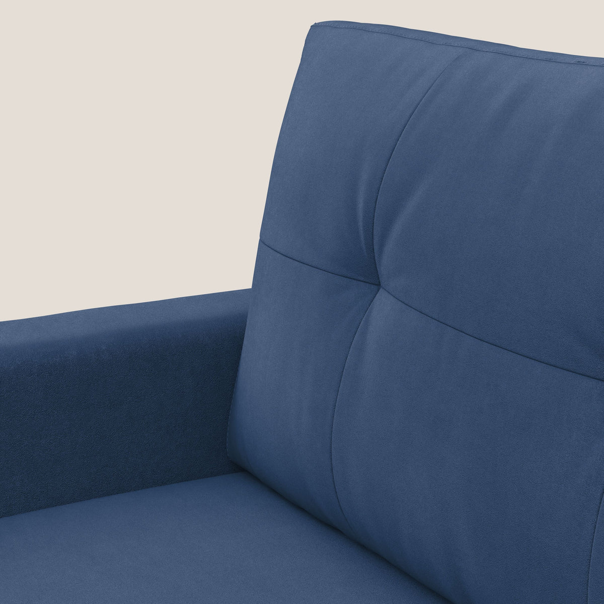 Megan poltrona letto in microfibra smacchiabile T11 blu - divitt.sbs