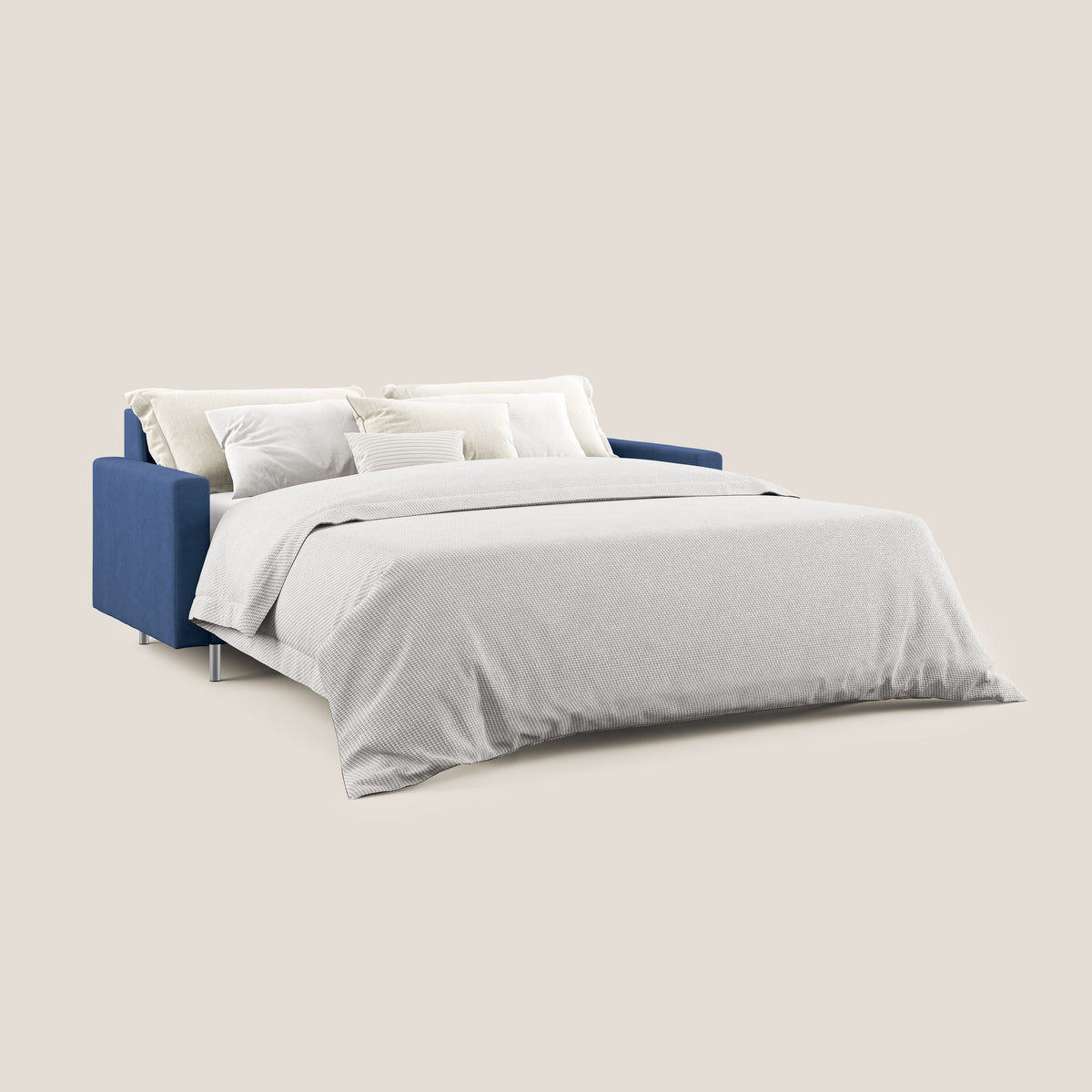 Megan divano letto matrimoniale in microfibra smacchiabile T11 blu - divitt.sbs