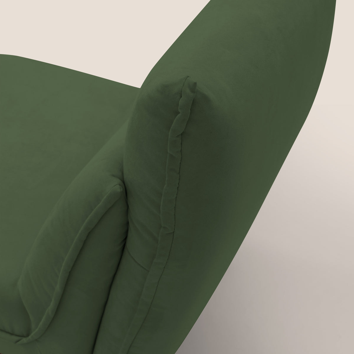 Tessa Poltroncina dal design moderno in morbida microfibra smacchiabile T11 verde - divitt.sbs