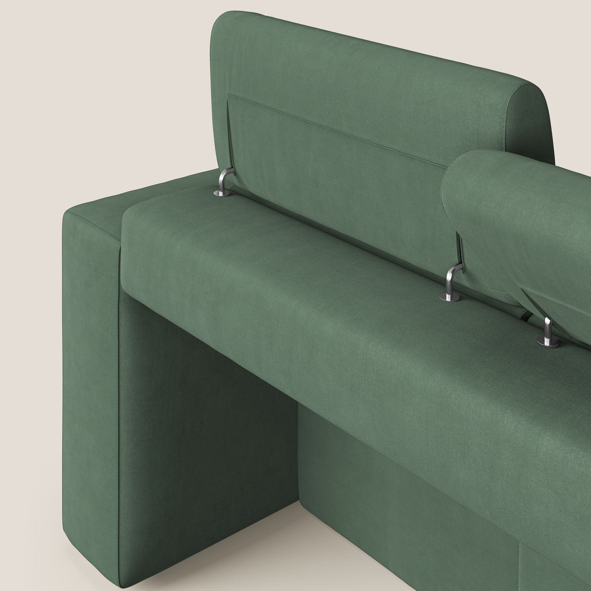 Orwell divano con 3 sedute estraibili in microfibra smacchiabile T11 verde - divitt.sbs