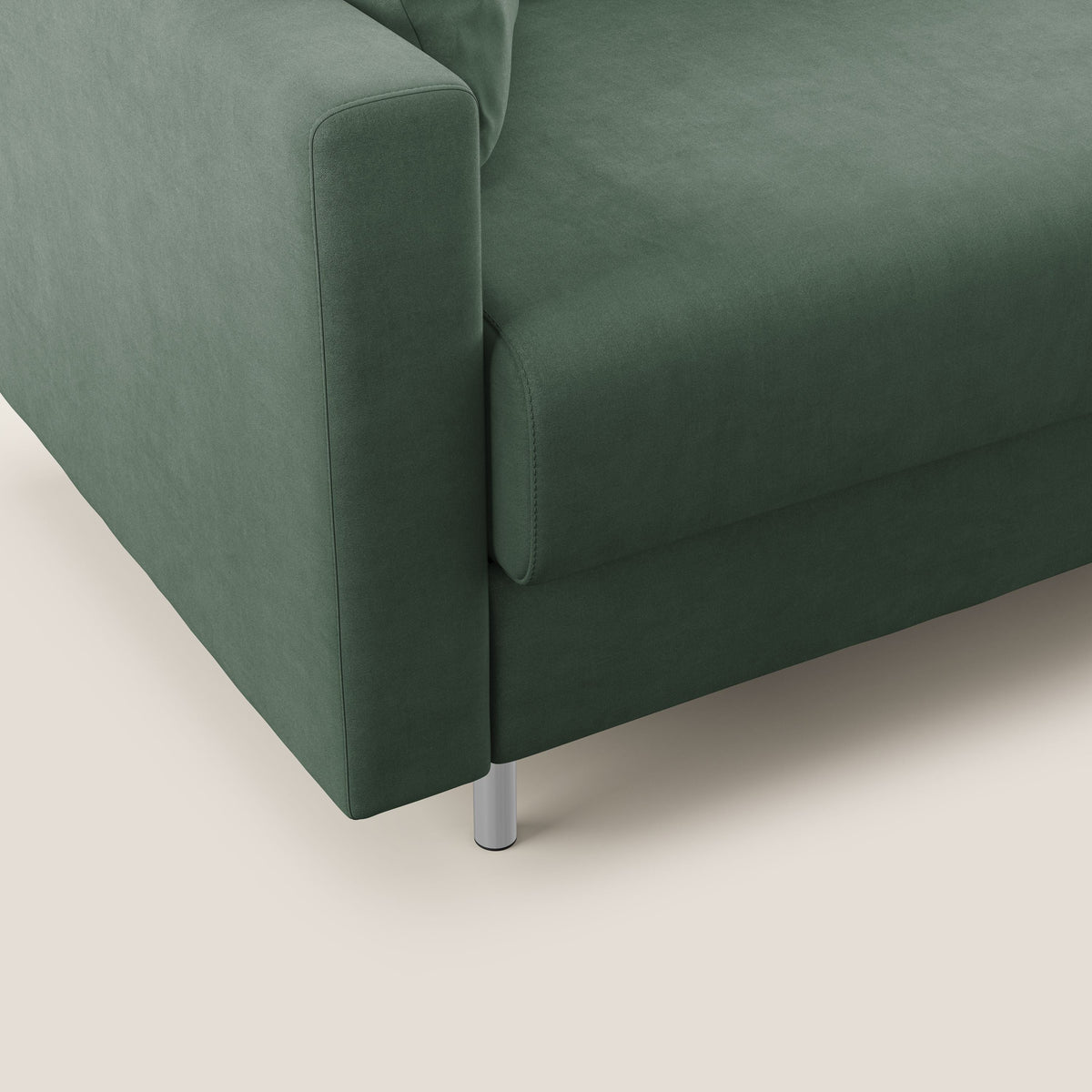 Megan divano letto matrimoniale in microfibra smacchiabile T11 verde - divitt.sbs
