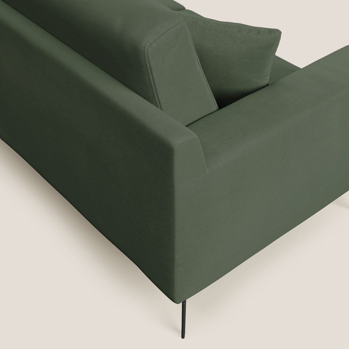 Prestige divano moderno in microfibra smacchiabile T11 verde - divitt.sbs