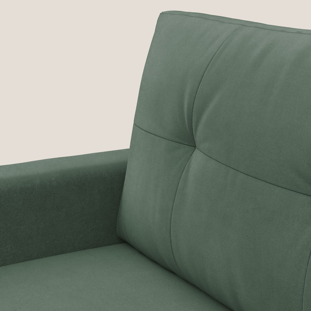 Megan poltrona letto in microfibra smacchiabile T11 verde - divitt.sbs