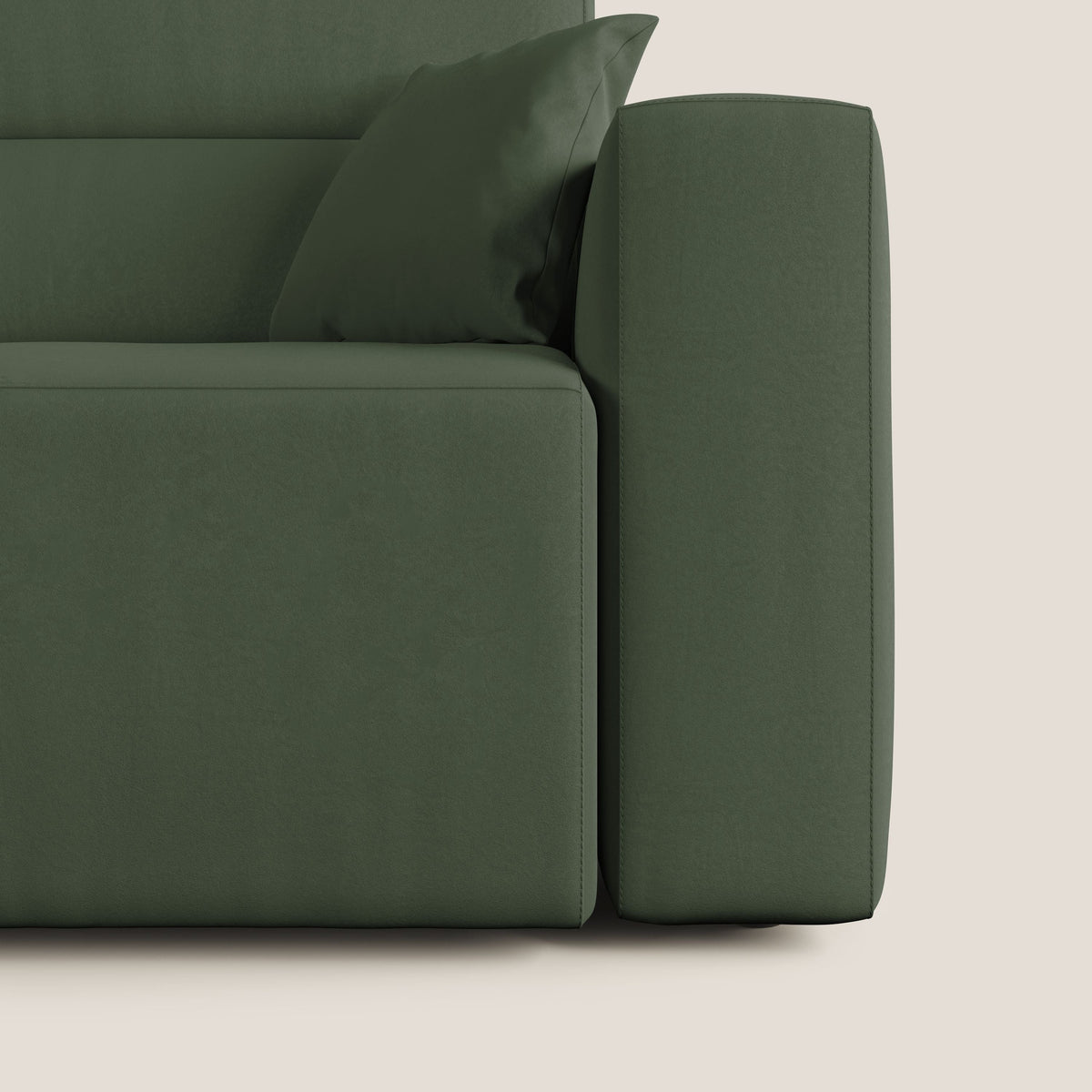 Orwell divano con seduta estraibile in microfibra smacchiabile T11 verde - divitt.sbs
