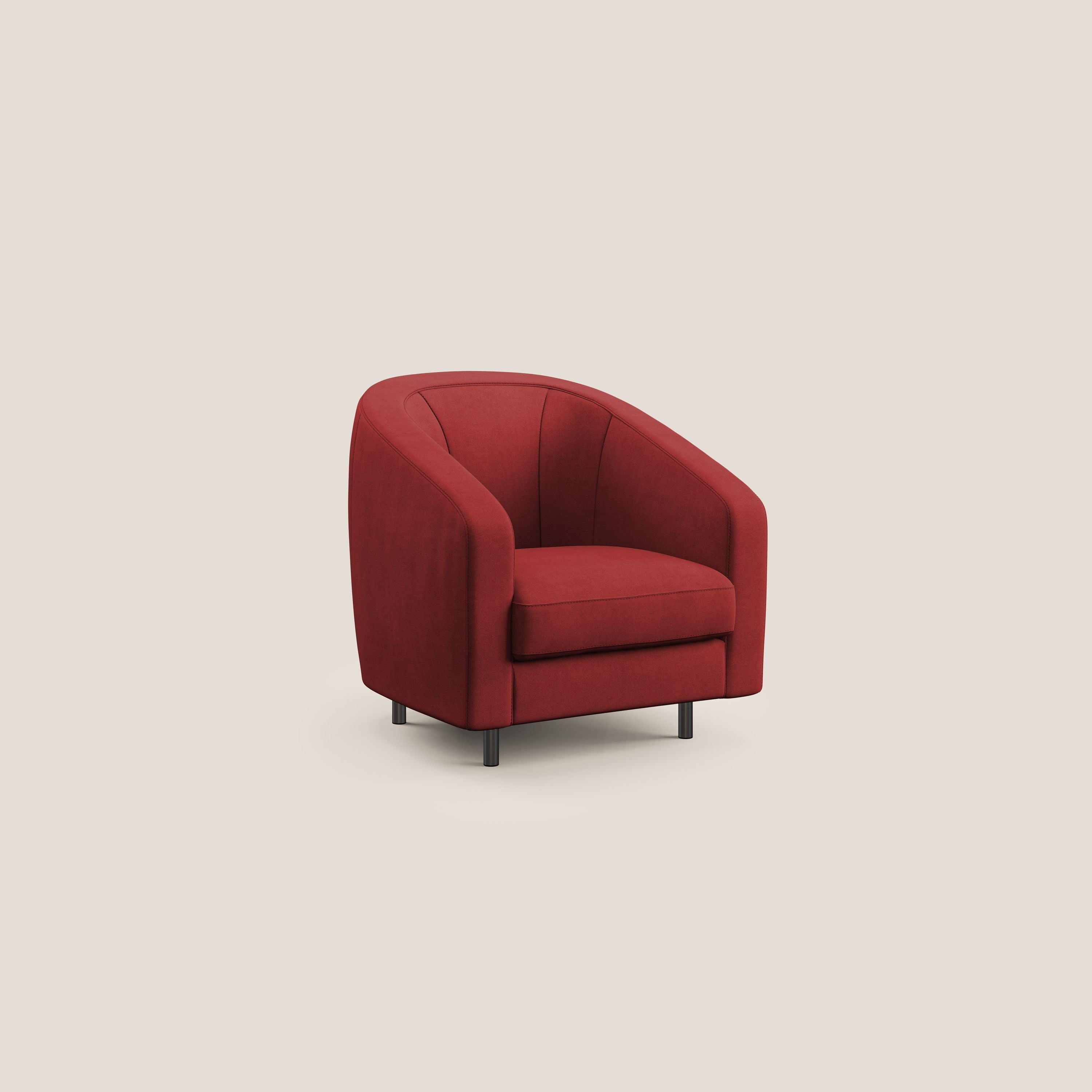Pandora Poltroncina in tessuto morbido impermeabile T02 rosso - divitt.sbs