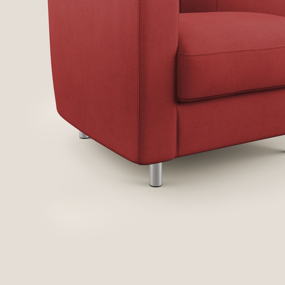 Sally Poltroncina in tessuto morbido impermeabile T02 rosso - divitt.sbs