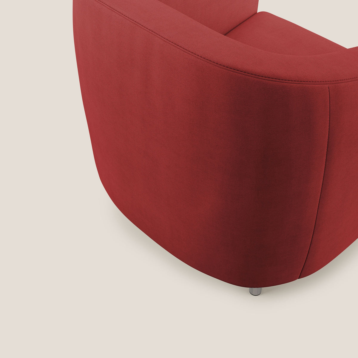 Sally Poltroncina in tessuto morbido impermeabile T02 rosso - divitt.sbs