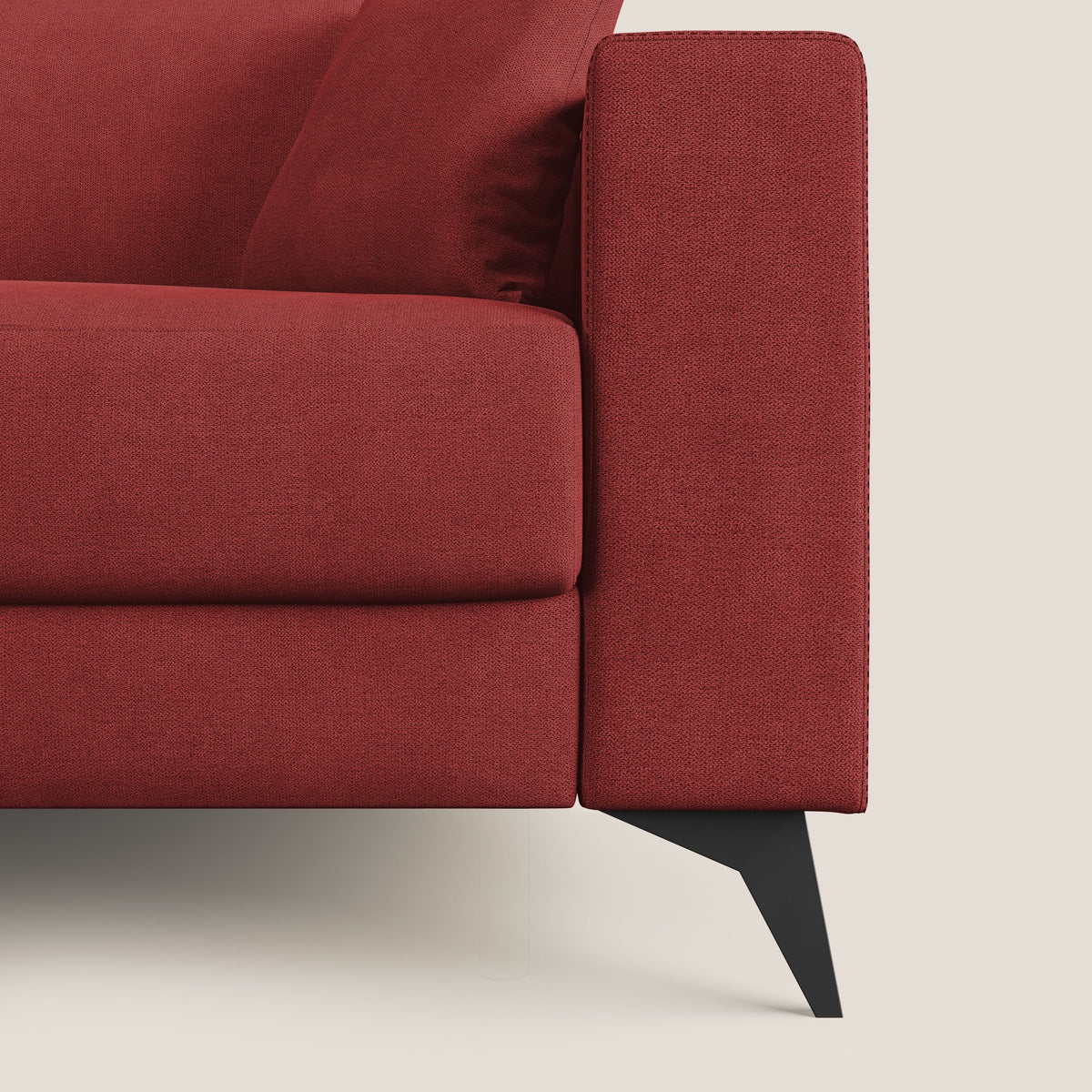 Pegaso divano letto con poggiatesta reclinabili e rivestimento T02 rosso - divitt.sbs