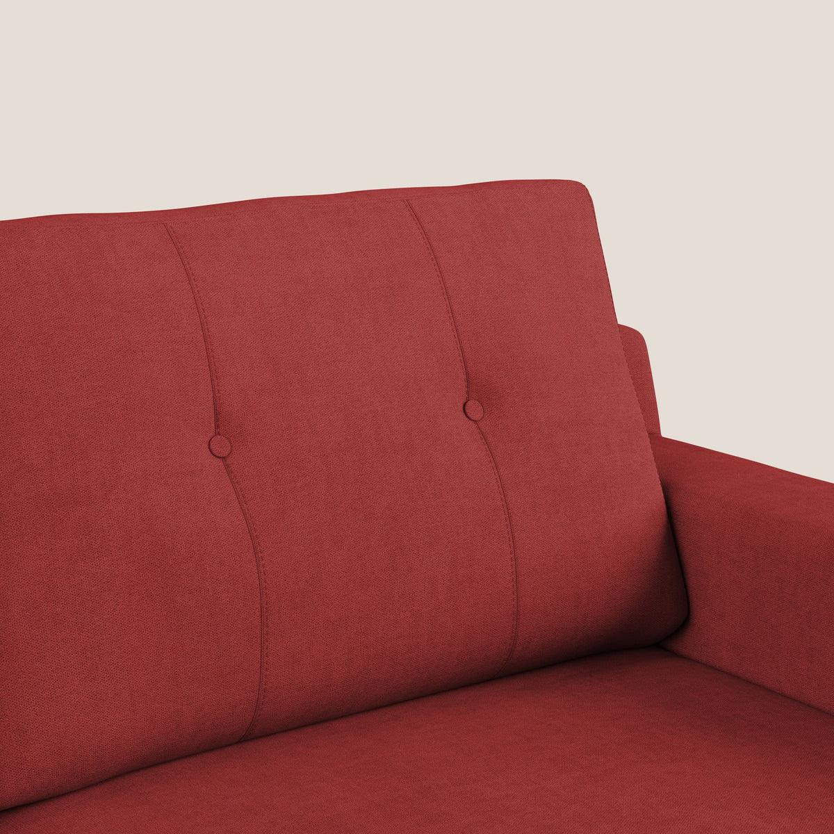 Danish divano moderno in tessuto morbido impermeabile T02 rosso - divitt.sbs