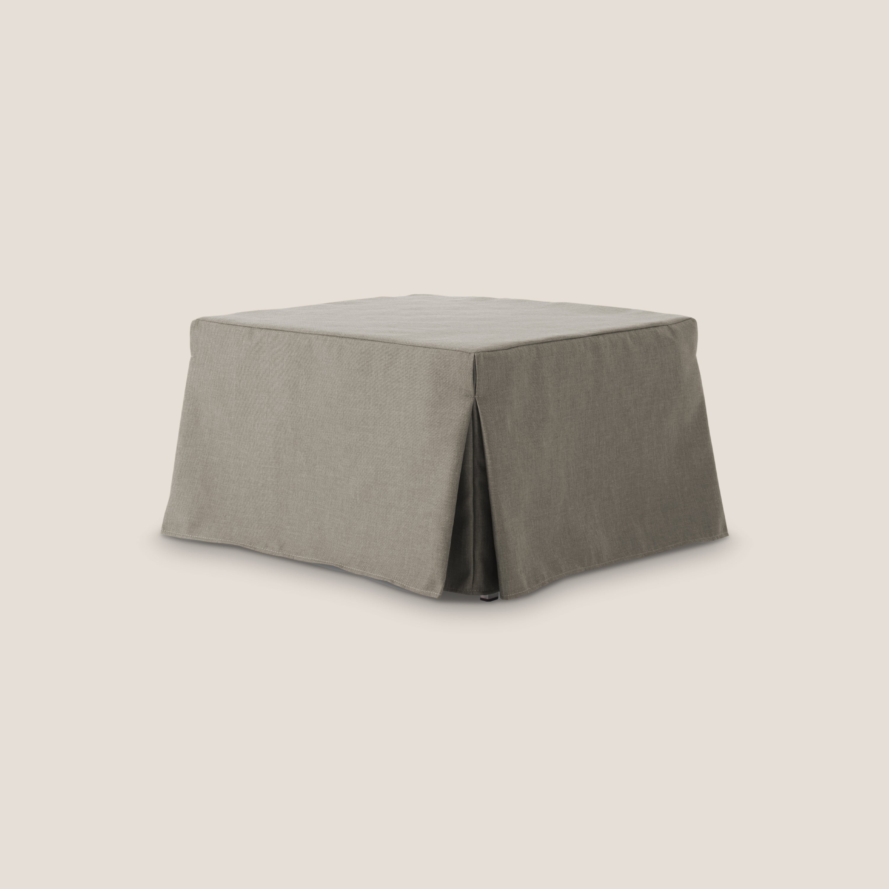 TIP-TOP Pouf LETTO in TESSUTO impermeabile T13 tortora - divitt.sbs