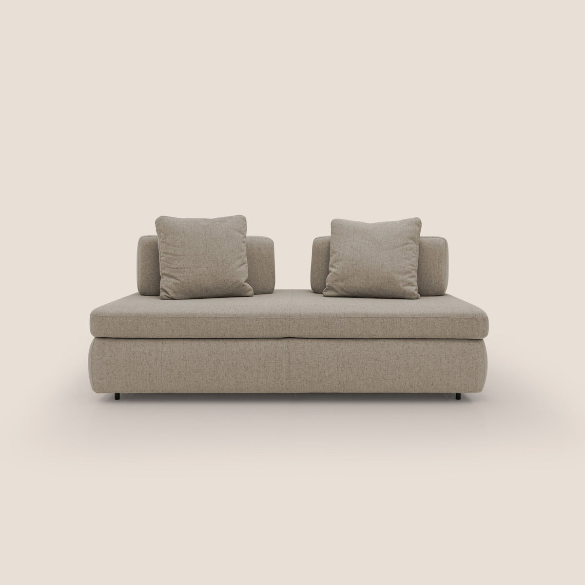 Gransasso Divano letto matrimoniale dal DESIGN innovativo in tessuto impermeabile T03 marrone - divitt.sbs
