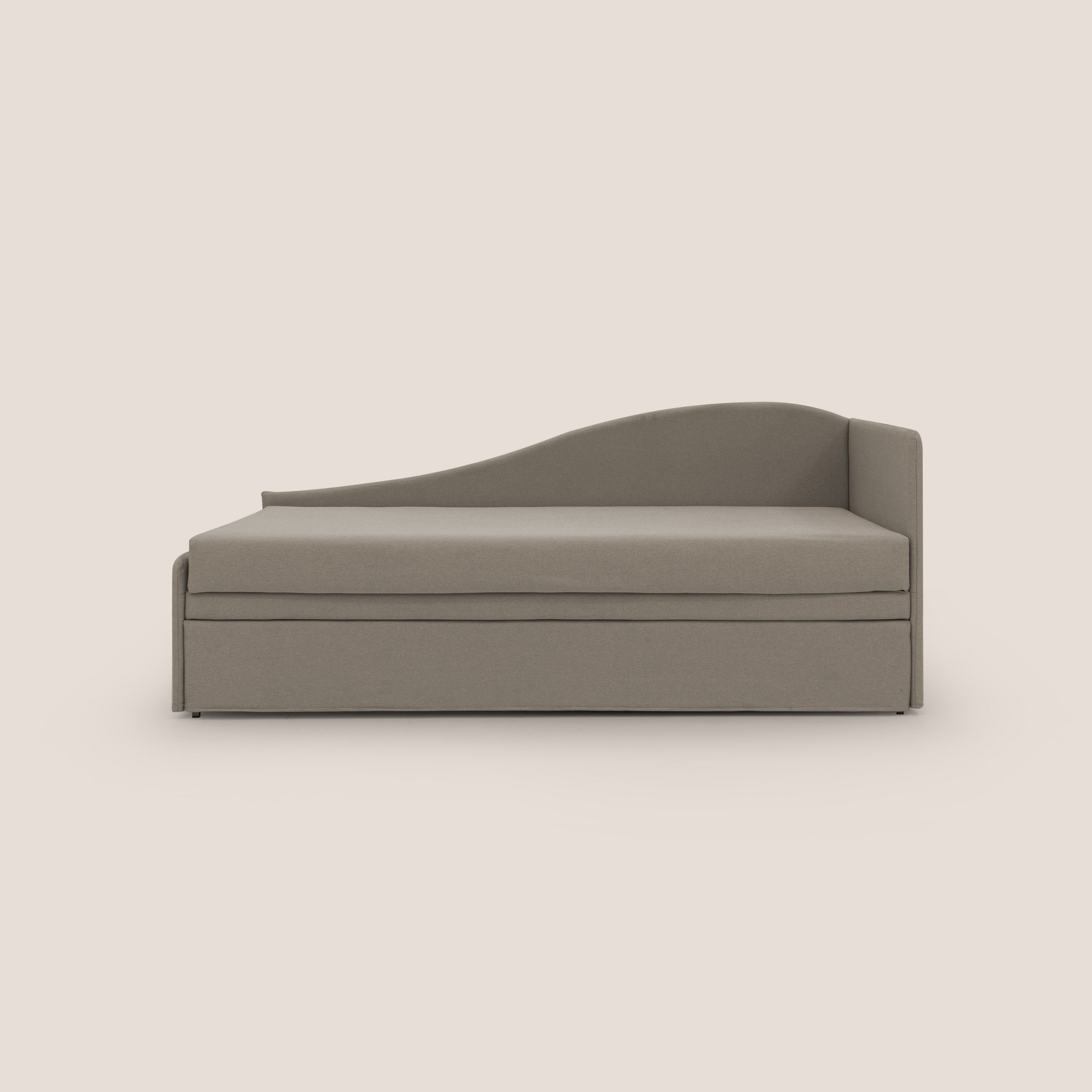 Nolo Divano duplex con doppio letto in tessuto simil cotone impermeabile T13 tortora - divitt.sbs