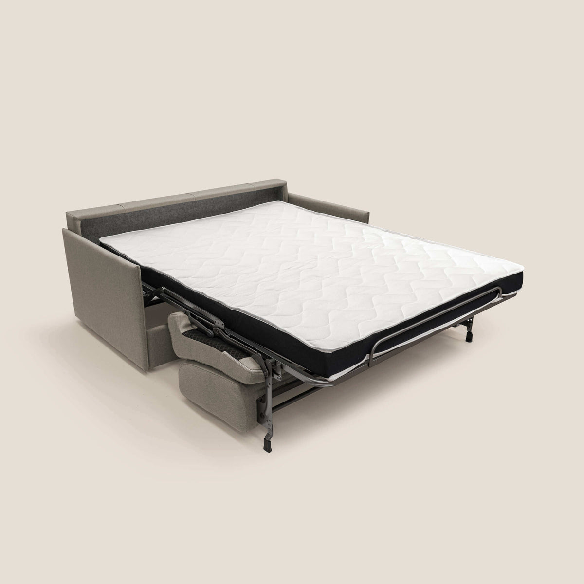 Evans Divano letto matrimoniale in tessuto impermeabile T13 tortora - divitt.sbs