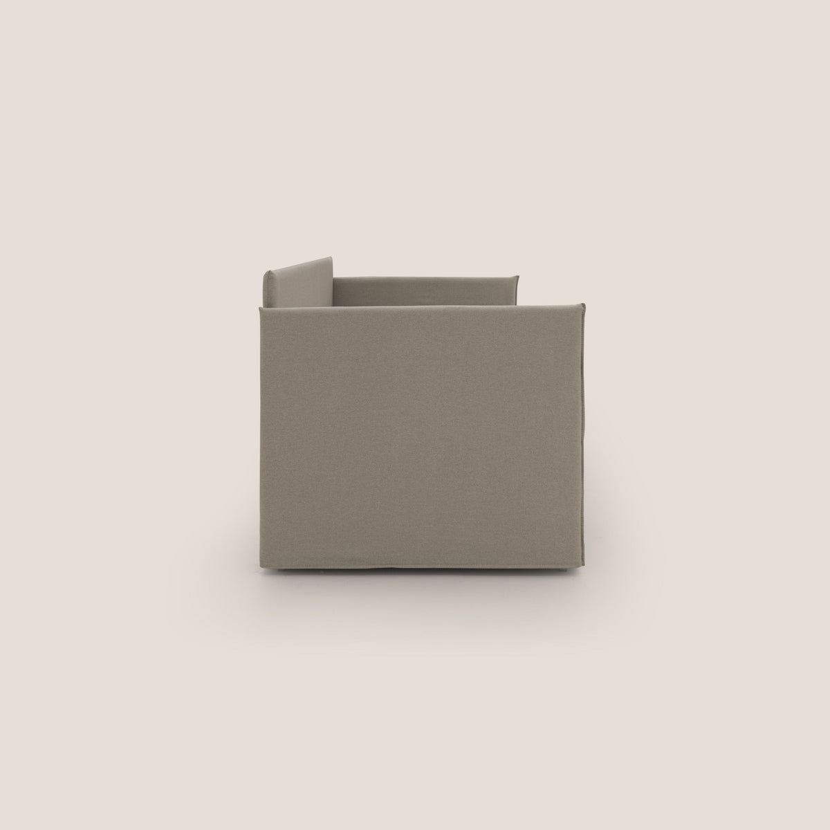 Brenta Divano duplex con doppio letto in tessuto simil cotone impermeabile T13 tortora - divitt.sbs