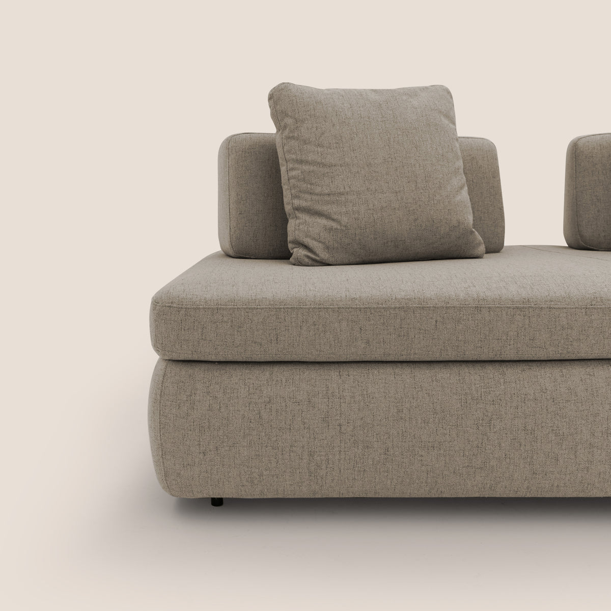 Gransasso Divano letto matrimoniale dal DESIGN innovativo in tessuto impermeabile T03 marrone - divitt.sbs